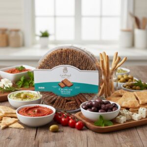 Bandeja de barras crujientes de ajonjolí Abou Naji