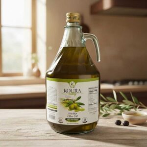 Aceite de Oliva Extra Virgen Koura Valley – Primera Prensada en Frío (3L)