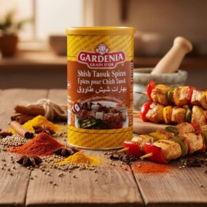 Lata de 454 g de especias Shish Taouk Gardenia Grain d’Or.
