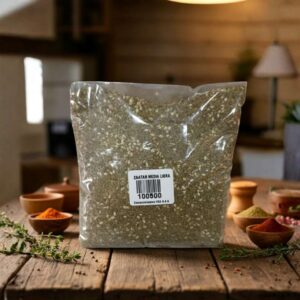 Bolsa grande de Zaatar Media a granel de 1 libra, mezcla de especias libanesas con abundante sésamo.