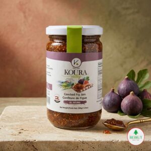 La mermelada de higo de Koura Valley es una joya de la despensa mediterránea. Elaborada bajo métodos tradicionales en el norte del Líbano
